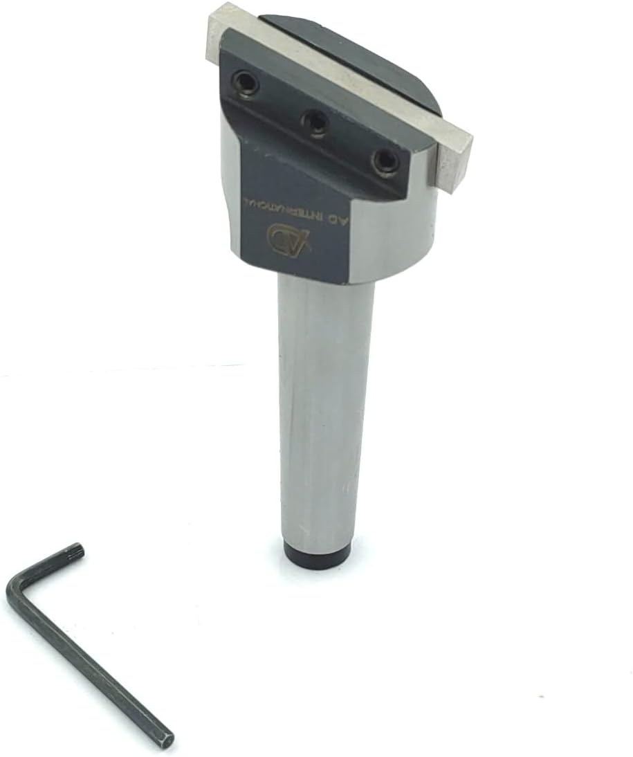 1-1/2" Inch Head Fly Cutter with MT2 Shank (M10 x 1.5 Drawbar) & HSS M2 5/16" Sq x 3" Inch Tool Bit