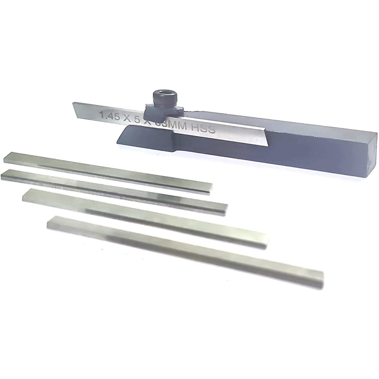 Metal lathe tool holder and HSS bit assortment