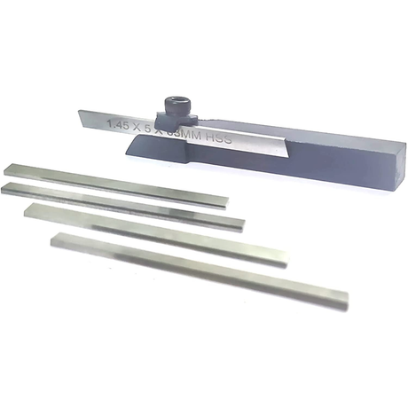 Metal lathe tool holder and HSS bit assortment