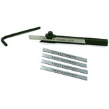 Complete lathe turning tool set with HSS blades