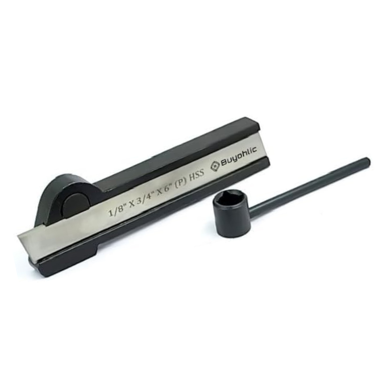 Lathe parting tool holder blade mounting view
