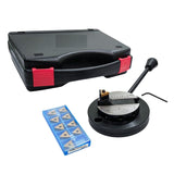 Lathe Round Base Ball Turning Attachment with Graduation Scale with 10 x Spare Cutting Bit Box