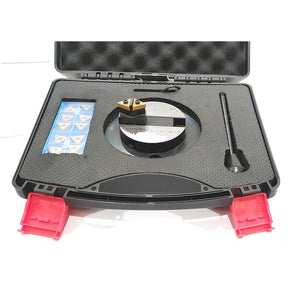 lathe tool bit set included with round base ball turning attachment