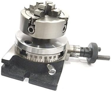 3"/ 80 mm Regular Rotary Table With Small Chucks and back Plate