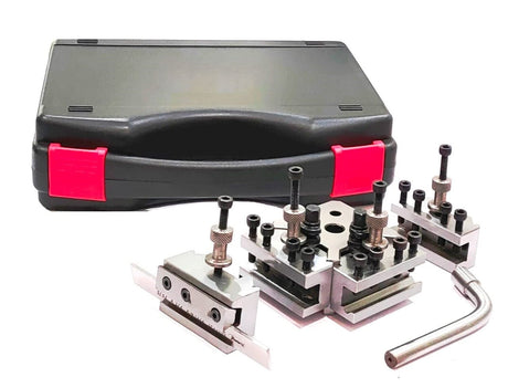 Precision engineered quick change tool post holder for workshop use