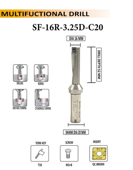 All in One - Multifunction Drill, External Turning & Internal Boring