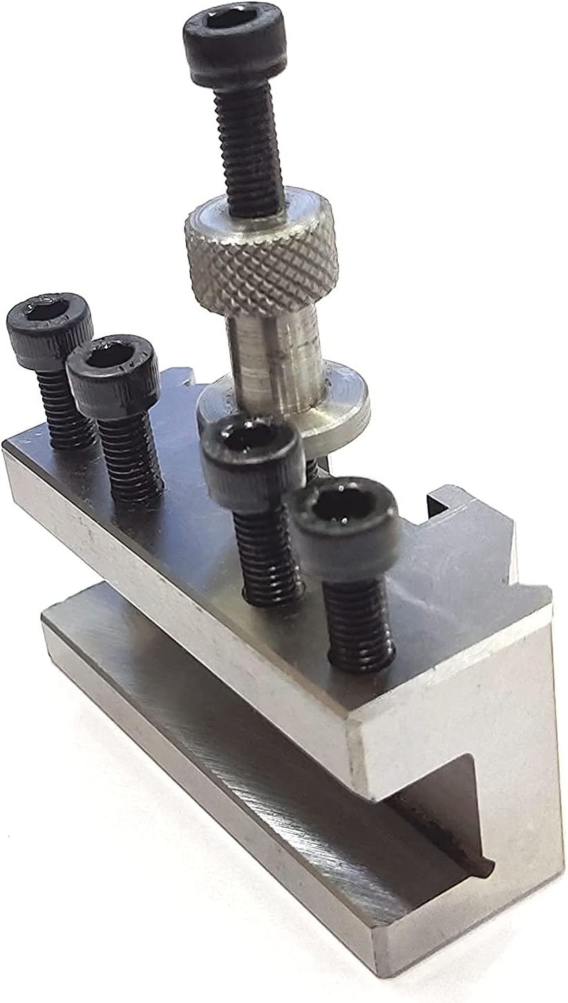 Precision quick change tool post holder with rigid tool support