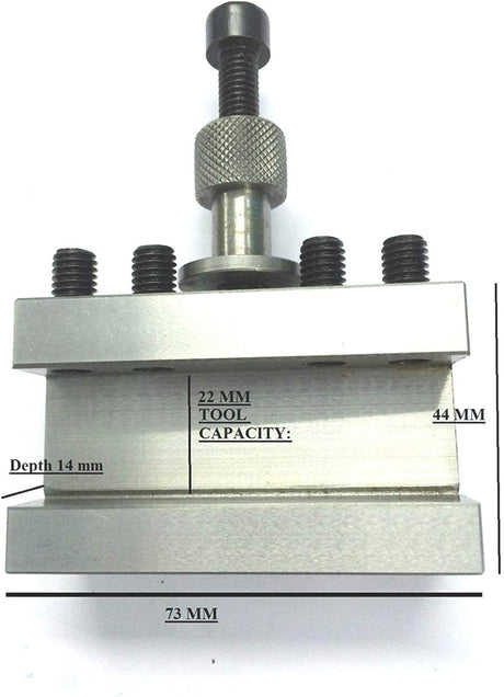 Rigid construction featured in Quick change tool post for mini lathe