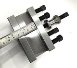 Rigid construction featured in Quick change lathe tool holder system
