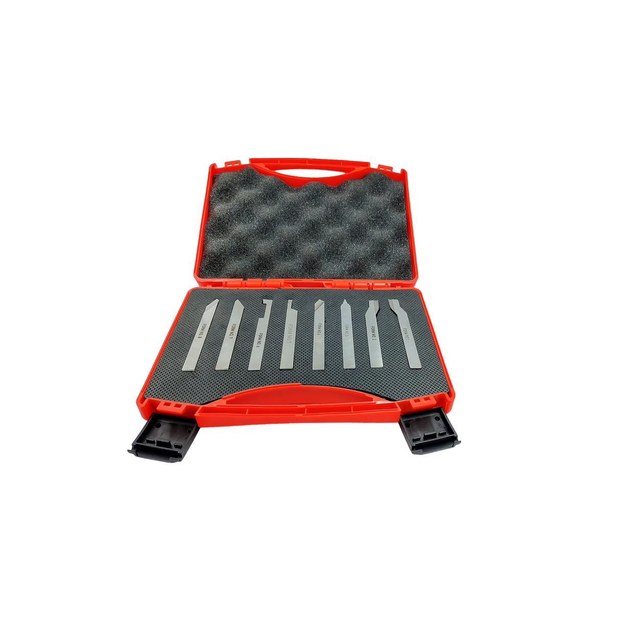 HSS lathe form cutters arranged in row