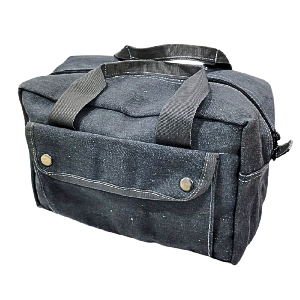 Canvas All Purpose Military Style Duffle Bag, Water-Resistant, Adjustable Strap, Fully Lined, Double Zipper Closure, heavy Duty