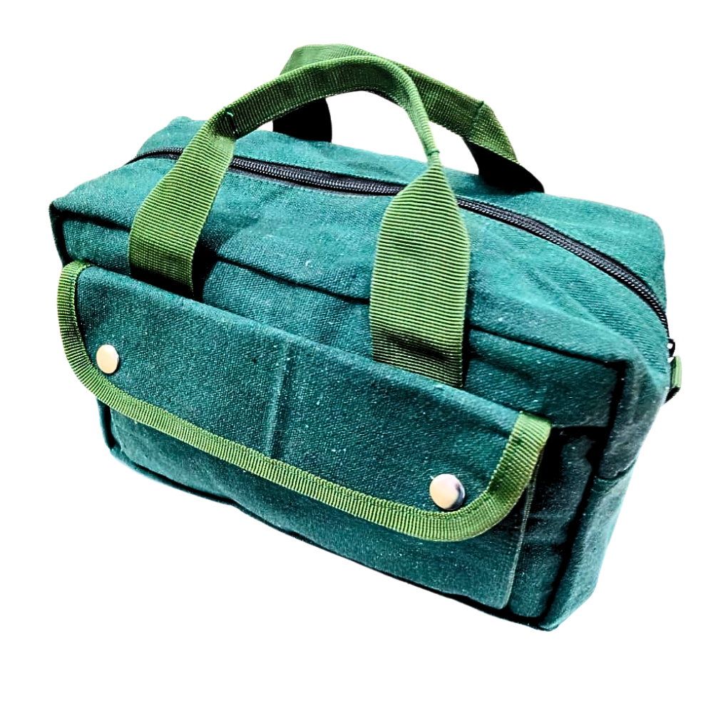 Canvas All Purpose Military Style Duffle Bag, Water-Resistant, Adjustable Strap, Fully Lined, Double Zipper Closure, heavy Duty