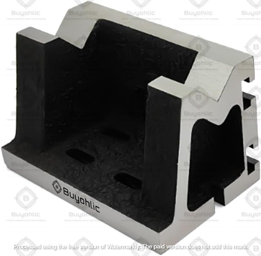 Graded Caste Iron Vee Angle Plates-stress Relieved Slotted