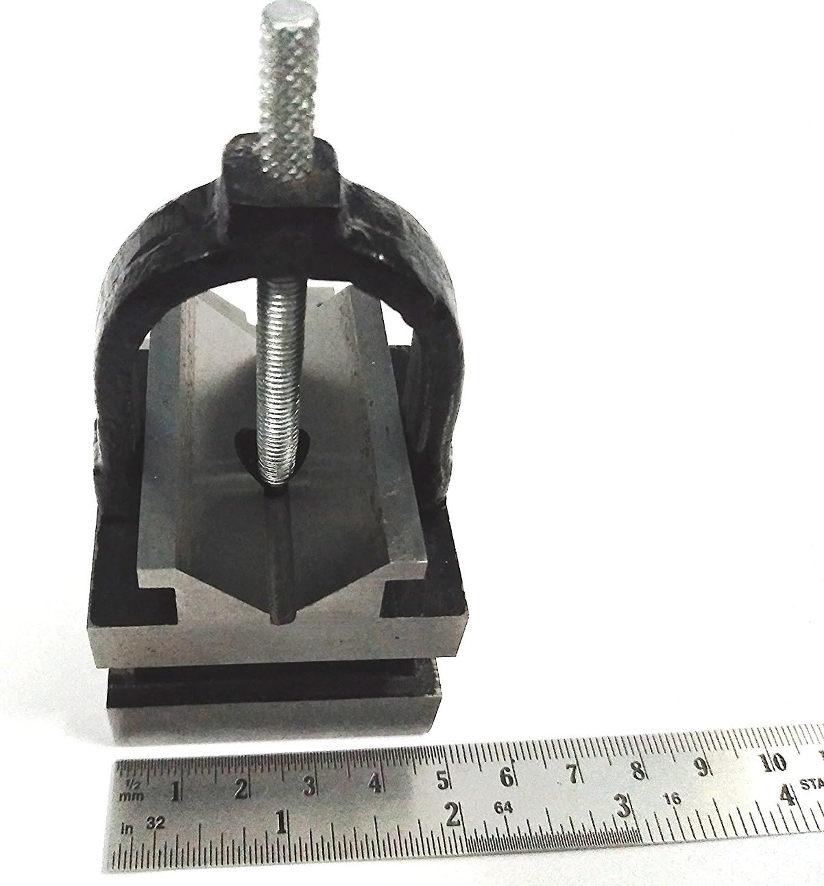 Hardened Tool Steel Vee V Block Pair Set with Clamps (32 x 32 x 40 mm (25 mm Capacity))