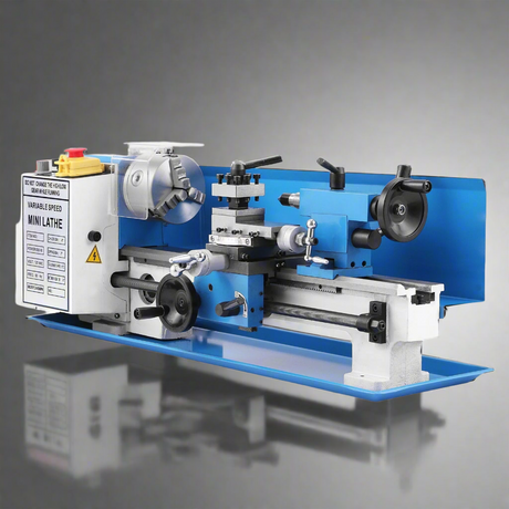 7" X 14" Benchtop Lathe, 550W Variable Speed 50-2250RPM with 3-jaw Chuck Mini Lathe Machine Mini Lathe w/Tool Box Digital Display for Metal
