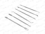 6 Pc. Stainless Steel Wax Carver Set Double Ended Spatulas/Carvers