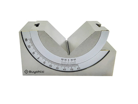 Adjustable Angle Block - 95 x 45 x 48 MM Multifunctional V Block Milling 0-60° for Milling Machine Planer