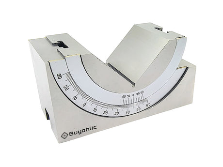 Adjustable Angle Block - 95 x 45 x 48 MM Multifunctional V Block Milling 0-60° for Milling Machine Planer