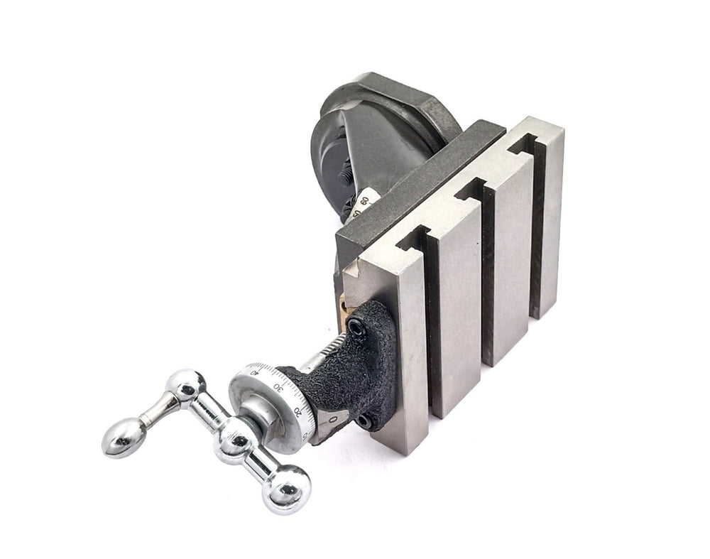 Side view of swivel base vertical milling slide for mini lathe