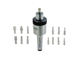 Revolving tailstock center with interchangeable tips set