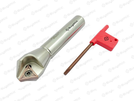 Indexable Carbide Insert 45 Degree Chamfer Tool 120 mm Long & 10 Pcs Extra Spare Inserts