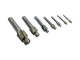 M3-M12 Slotting Counterbore End Mill Cutter Solid Slot 4 Flutes Countersink End Mill Drill Bit Set of 7 Pcs
