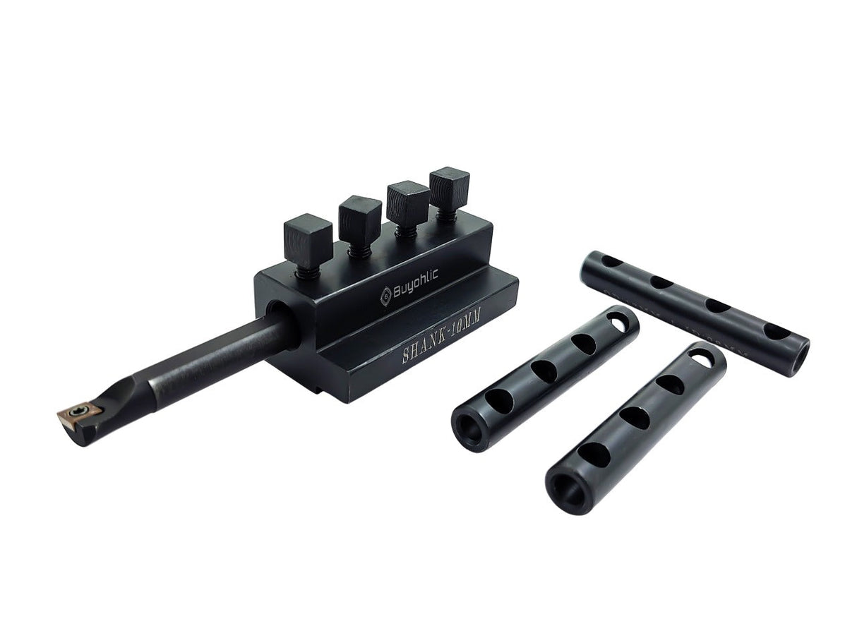 CNC Lathe Universal Boring Tool Holder with Interchangeable Sleeves – Precision Boring Bar Holder for CNC & Traditional Lathe Machines