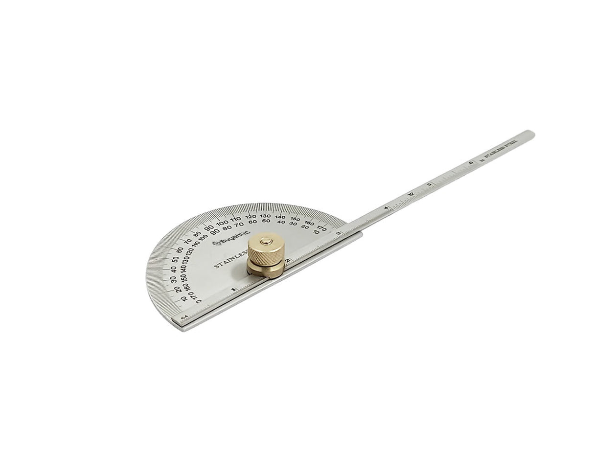 Stainless Steel Protractor 0-180 degrees Machine Tools