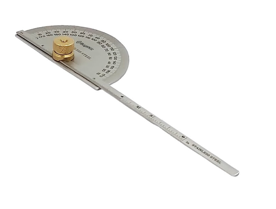 Stainless Steel Protractor 0-180 degrees Machine Tools