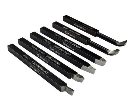 HSS Lathe Form Tool Set – 6 Pcs – 3/8" Square Shank