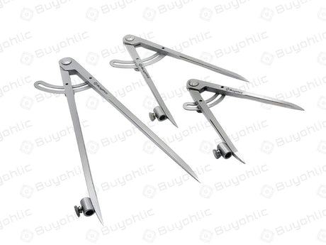 Steel Locking Wing Professional Compass With Pencil Holder For Woodworkers