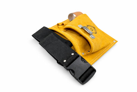 Premium Suede Leather Tool Pouch with Adjustable Belt