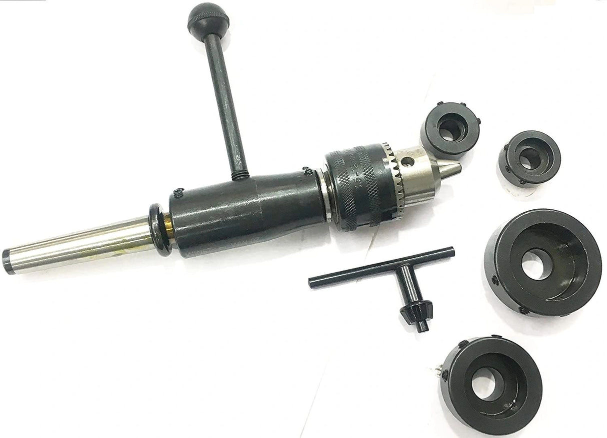 Lathe tailstock Die Holder With M12 x 1.75 Threaded  Drill Chuck Complete Solution Die Holder