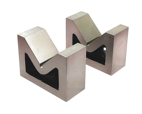 Seasoned caste iron v block pair
