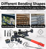 Universal Machine For Manual Bending Of Metal Bar, Tube, Pipe