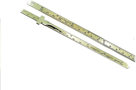 Stainless Steel Measuring Tool, Workshop Machine Tools (Set of 1 x 6" Rulers, 1 x 12" Ruler, 3 x Bore Gauges & 1x 6" Depth Gauge cum Ruler)