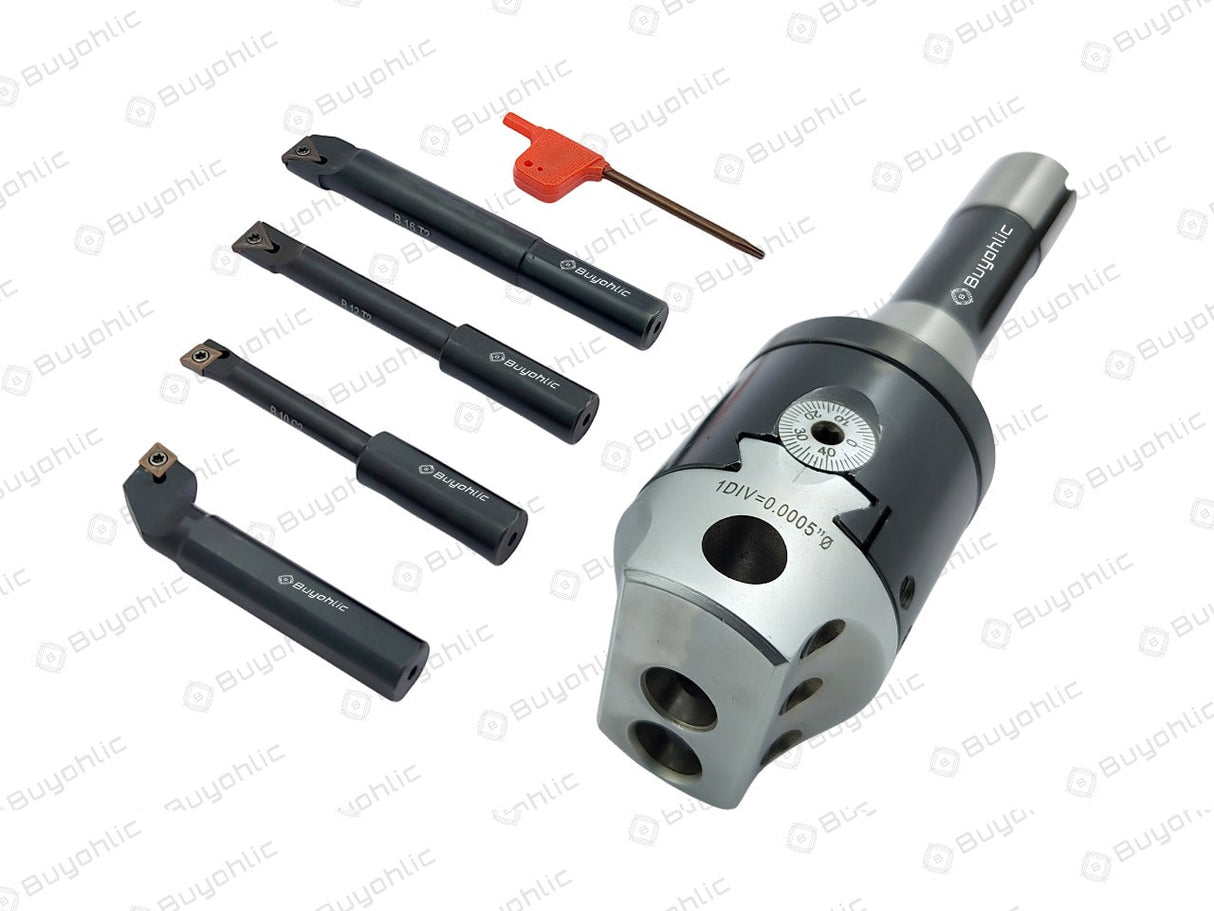 2" Inch Head Diameter Boring Head with Indexable Boring Bars -Imperial Standards