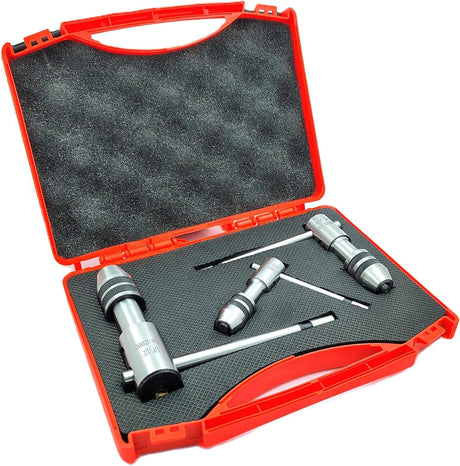 Buyohlic Set of 3 Reversible Ratchet Adjustable Tap Wrench with Plastic Case