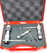 Buyohlic Set of 3 Reversible Ratchet Adjustable Tap Wrench with Plastic Case