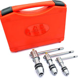 Buyohlic Set of 3 Reversible Ratchet Adjustable Tap Wrench with Plastic Case