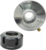 Exclusive ER32 Eccentric Offset Lathe Chuck,For Wood & Metalworkers~Adjustable Settings, Turn on variety of Axis without Removing Work-piece & W/Casting Back Plat