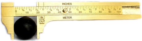 Brass Vernier Gauge 4" (100 mm) Measuring Bead Wire Jwellery Tool