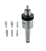 CNC compatible revolving tailstock center for precision machining