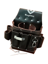 Electrician Tool Pouch Bag , Professional Multi-Pocket Organizer I Top Grain Leather
