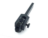 Rotating head knurling tool side angle view