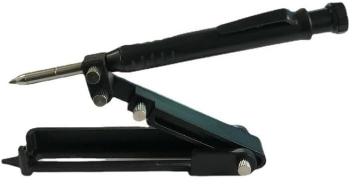Aluminum Alloy Scribe Tool with Deep Hole Pencil, Construction Pencil Multi-function Scribing Tool- Construction Pencil