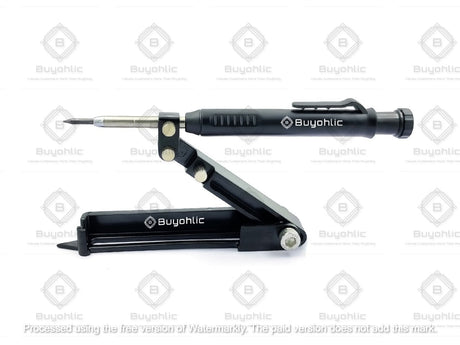 Aluminum Alloy Scribe Tool with Deep Hole Pencil, Construction Pencil Multi-function Scribing Tool- Construction Pencil
