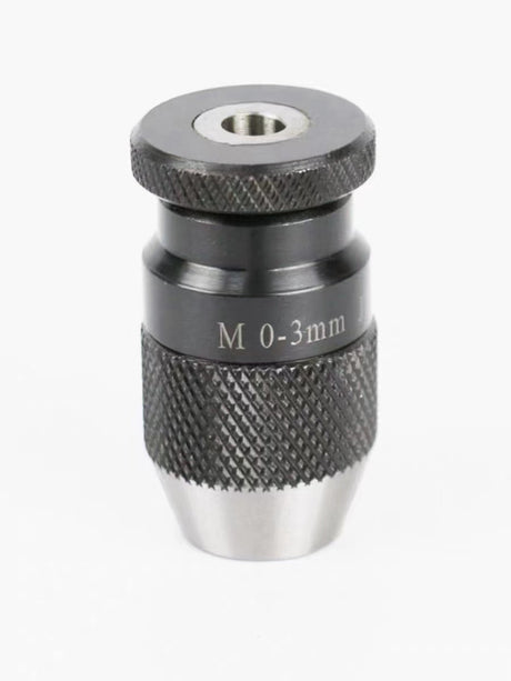 Buyohlic Micro Fine Drill Adaptor Miniature Quill 0-1/8 INCH/ 0-3MM JT0 Keyless Drill Chuck Taper to mount Drill Chuck