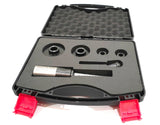 lathe tailstock die holder with metric dies and plastic suitcase