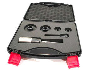 lathe tailstock die holder with metric dies and plastic suitcase